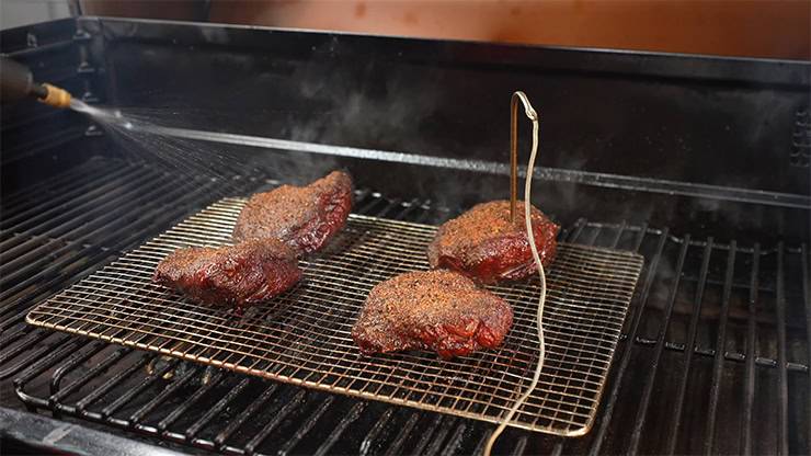 beef cheeks on traeger ironwood XL