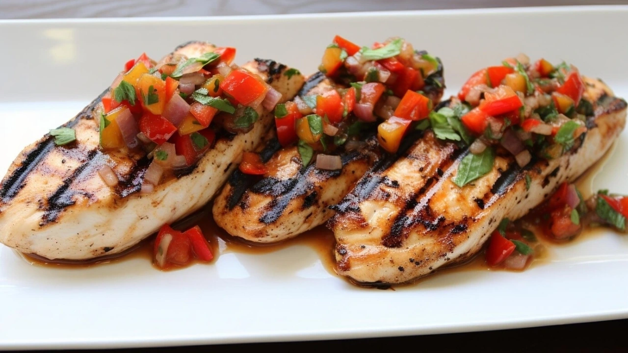 Grilled Swordfish with Mediterranean Salsa (1)