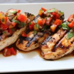 Grilled Swordfish with Mediterranean Salsa (1)