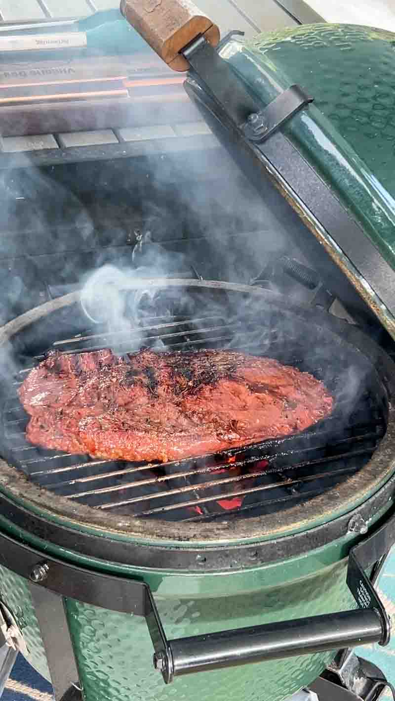 Asian marinated flat iron steak