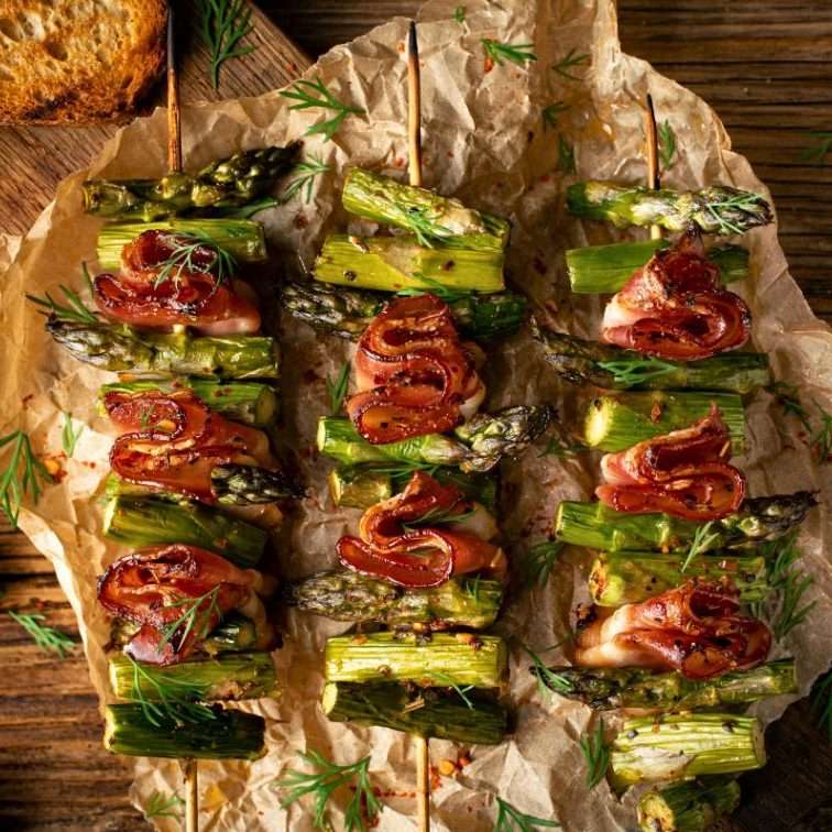 Grilled Bacon-Asparagus Skewers