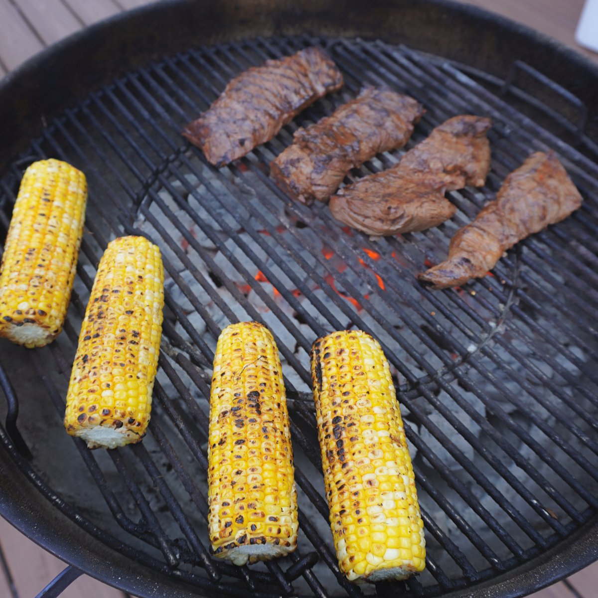 Steak Tacos with Corn Salad