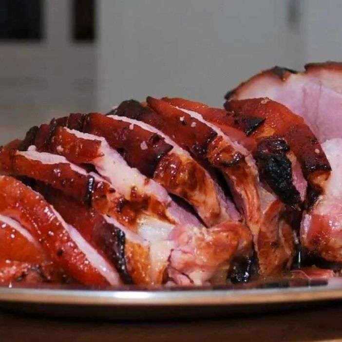 Rotisserie Ham (with Honey-Butter Glaze)