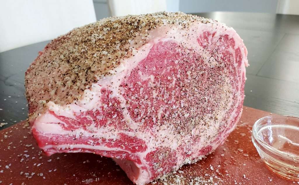 seasoned pellet grill prime rib