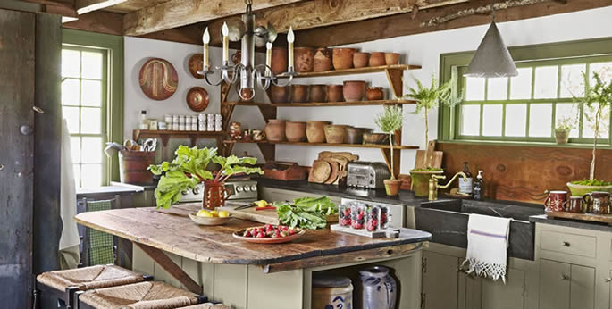 Rustic kitchen design