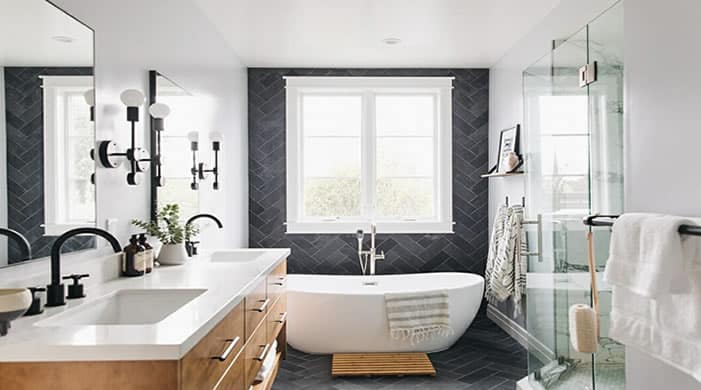 Transitional bathroom style