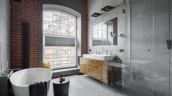 Industrial bathroom style