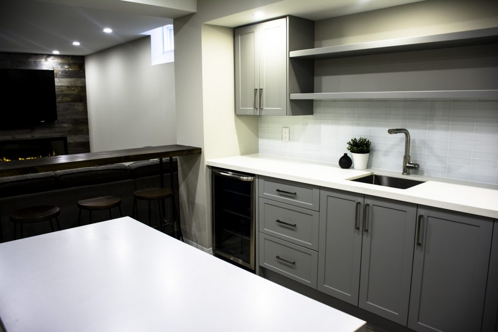 basement kitchen interior