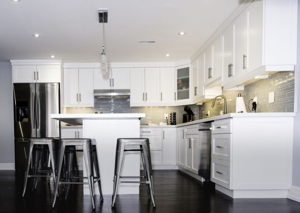 Custom Kitchen Design in Basement Finishing Project Richmond Hill