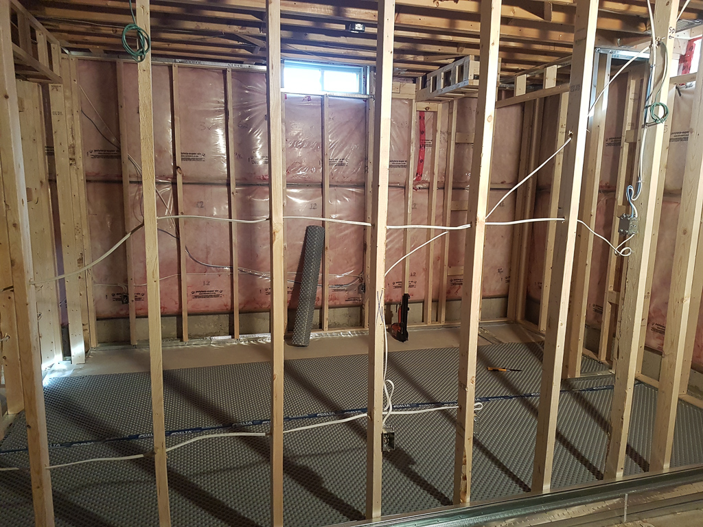 Basement Finishing in Progress