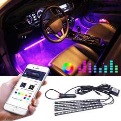 Bluetooth car interior lights with music sync