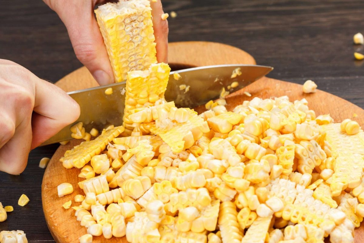 how to remove corn kernels from cob