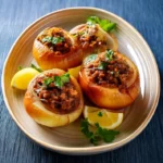 Greek Beef Stuffed Onions