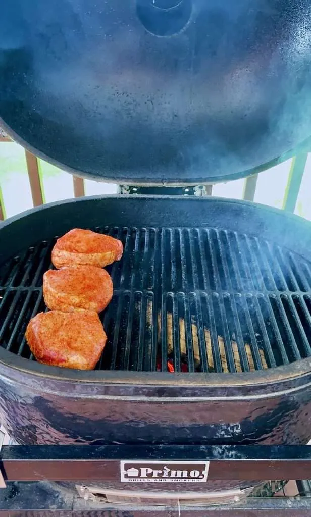 Grilled Stuffed Pork Chops