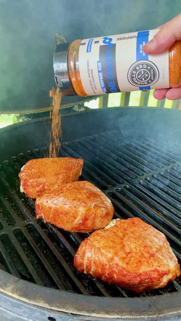 Grilled Stuffed Pork Chops