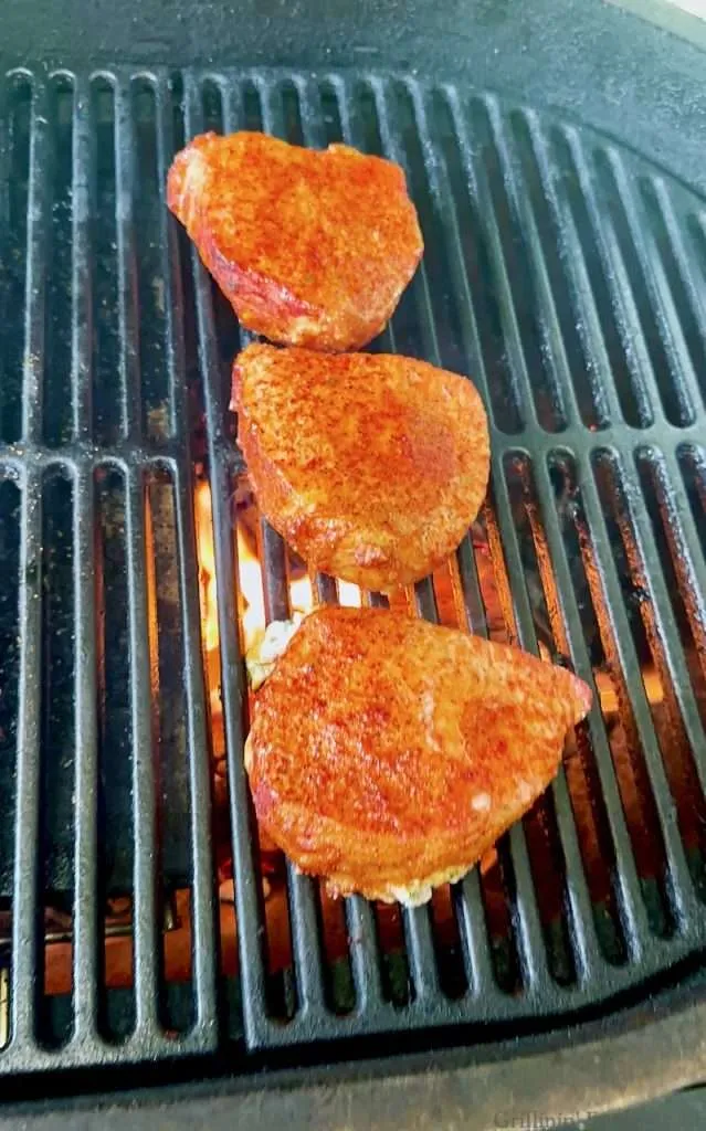 Grilled Stuffed Pork Chops