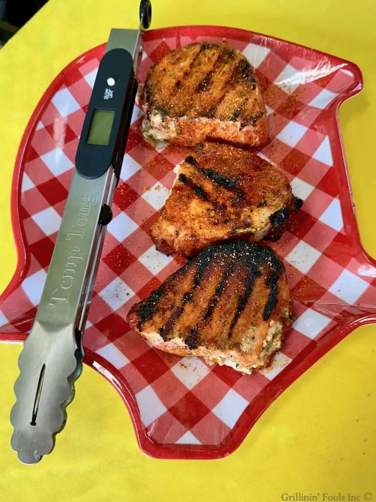 Grilled Stuffed Pork Chops