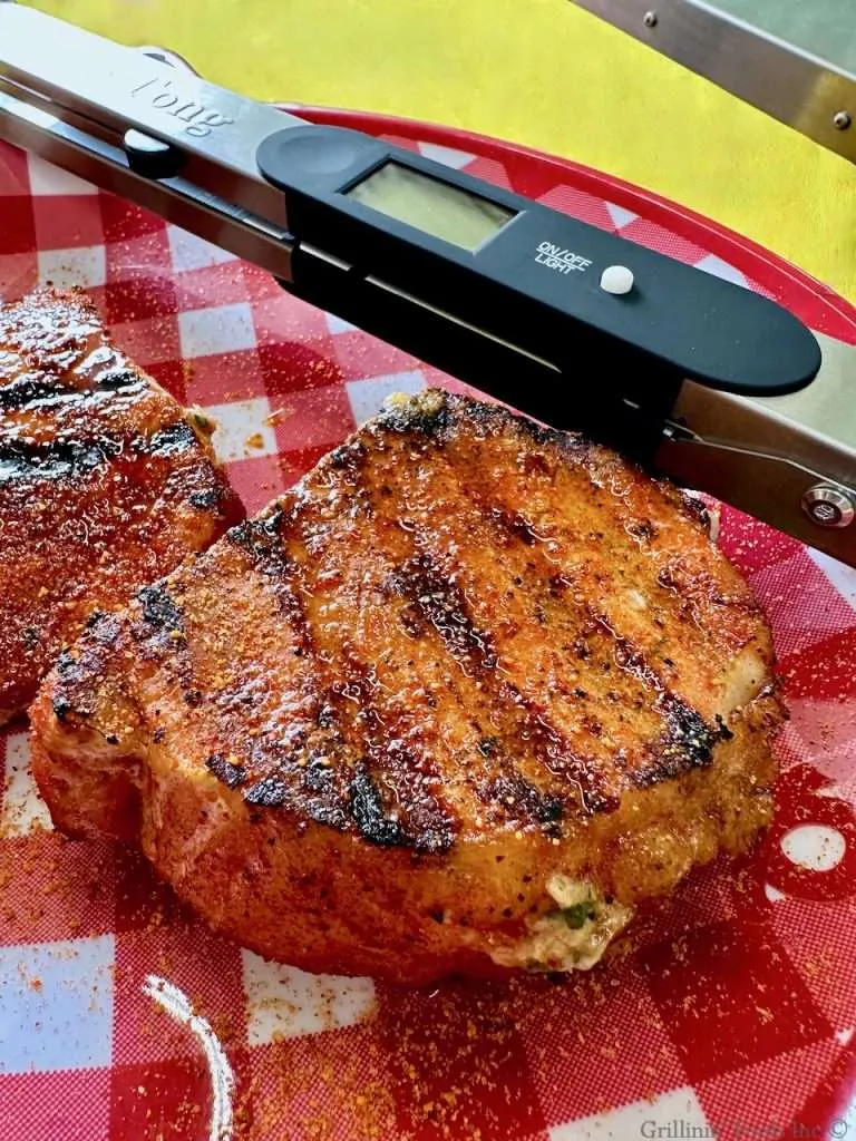 Grilled Stuffed Pork Chops