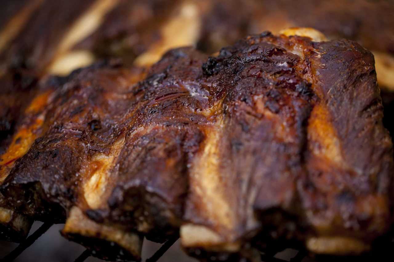 ribs on a smoker