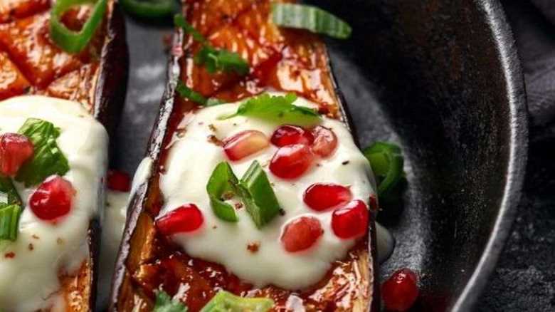 Grilled Eggplant with Yogurt Sauce