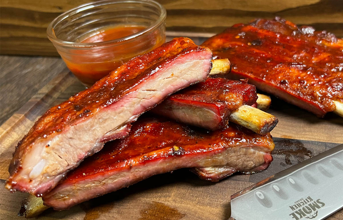 competition style pork spare ribs