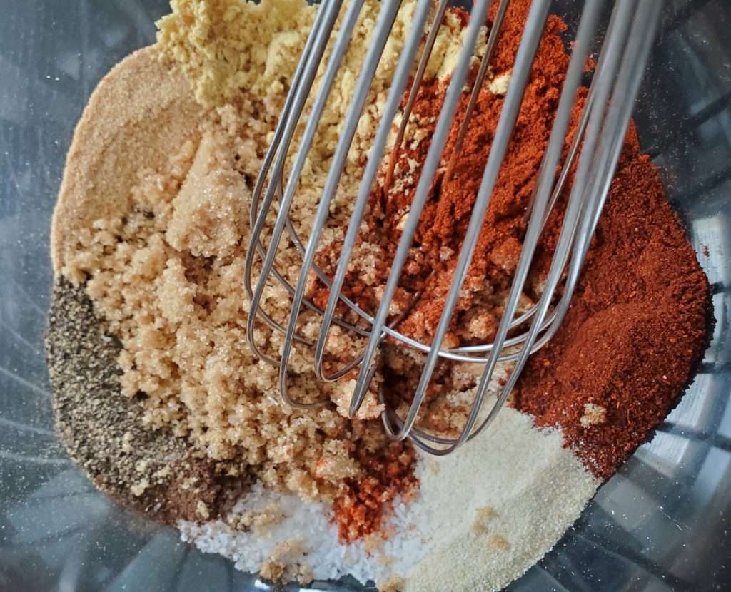 Mixing BBQ Rub