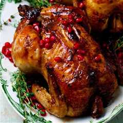 Smoked Cornish Hens (with Pomegranate Glaze)