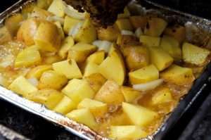 Drip Pan Potatoes