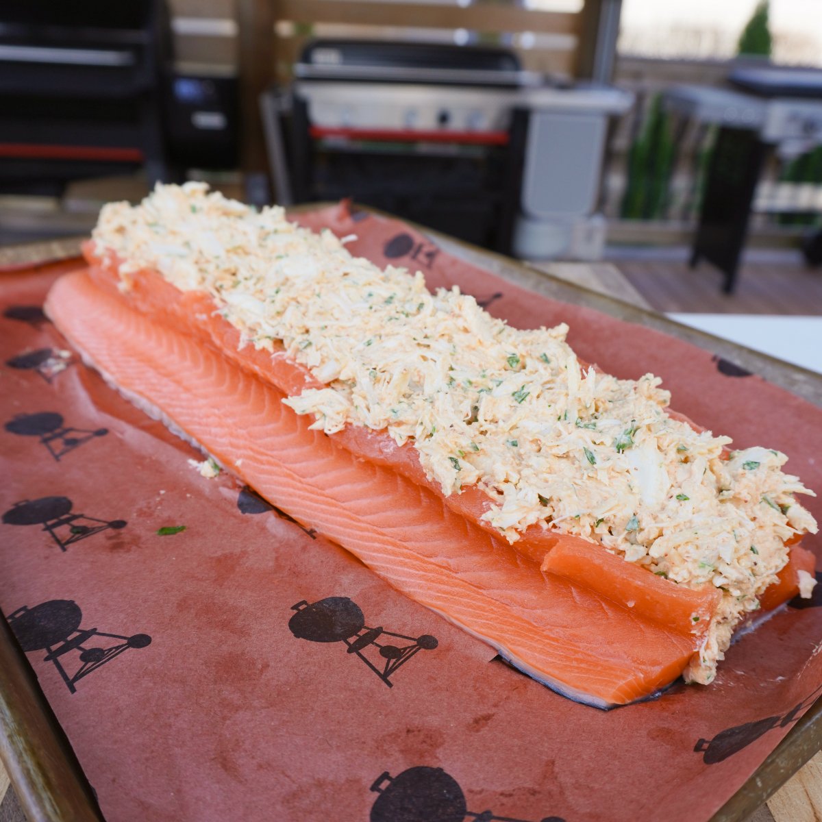 Smoked Stuffed Salmon