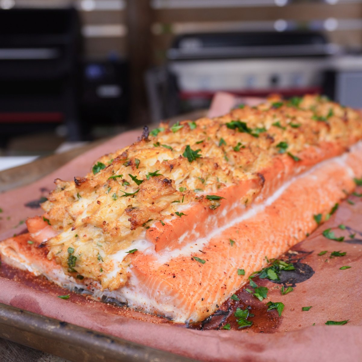 Crab Stuffed Salmon