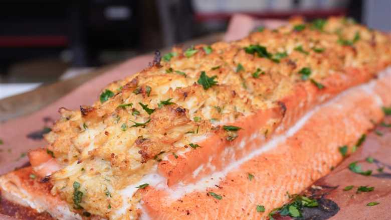 Smoked Stuffed Salmon