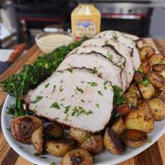 Grilled Mustard Pork Loin