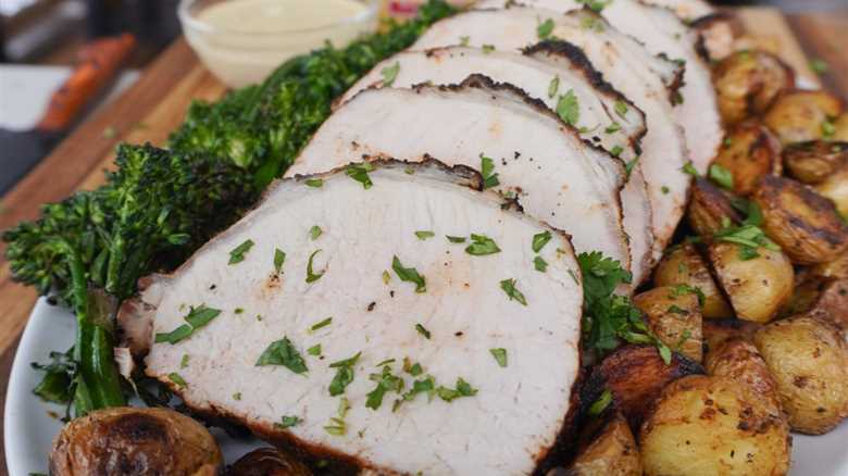 Grilled Mustard Pork Loin