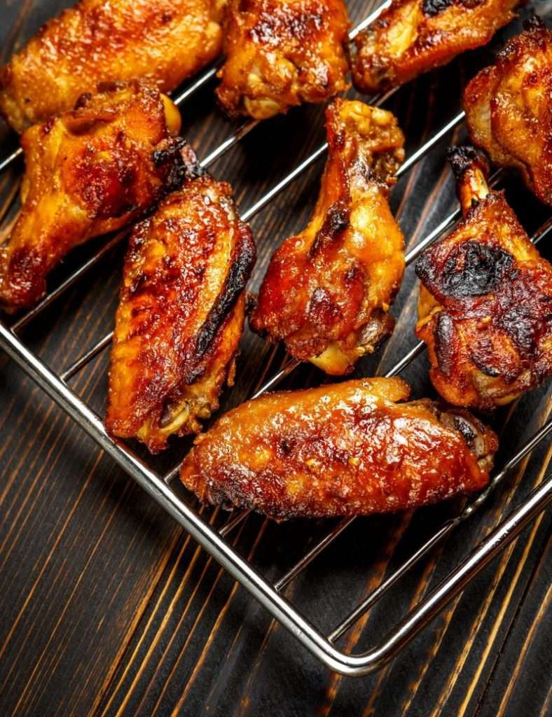 Grilled Apricot-Balsamic Chicken Wings