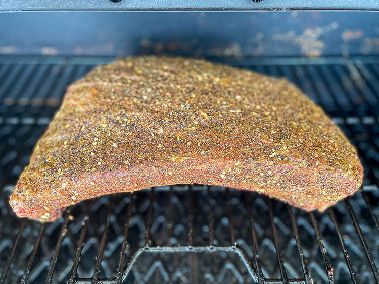 beef ribs on pellet smoker