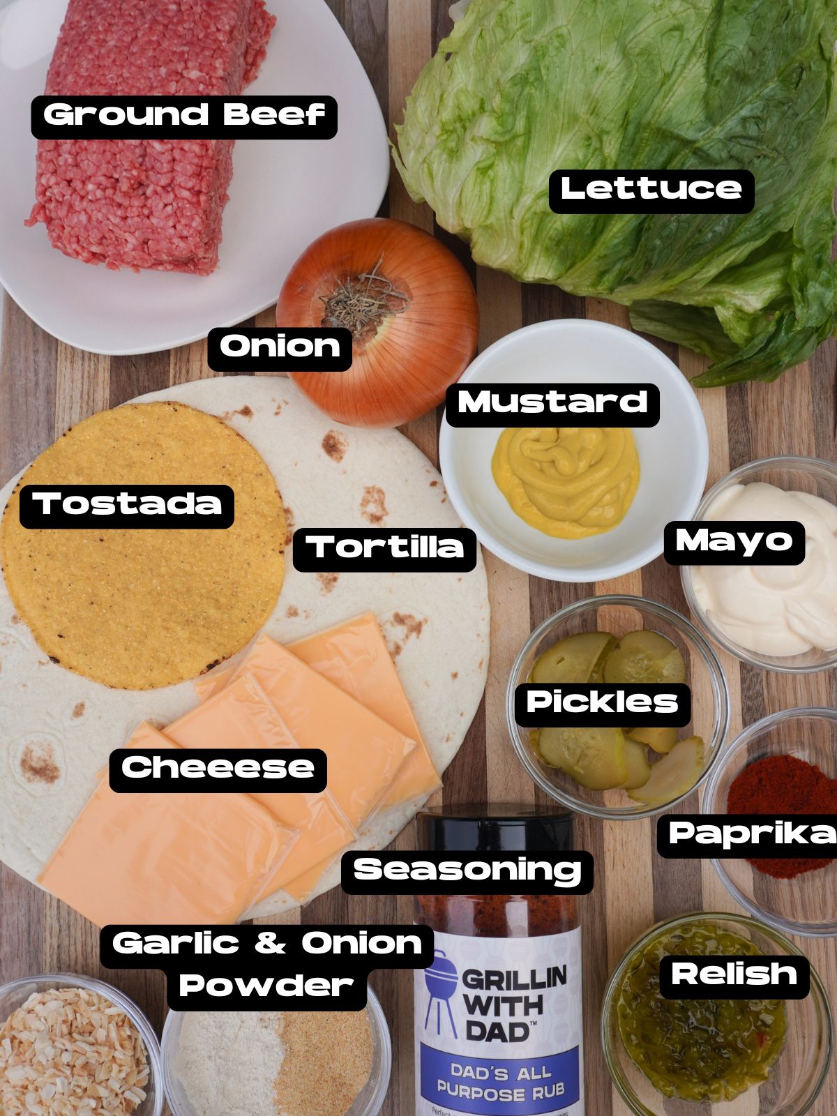 Big Mac Crunchwrap Ingredients.