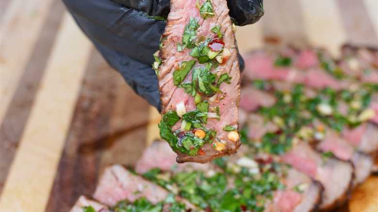 Grilled NY Strip with Chimichurri