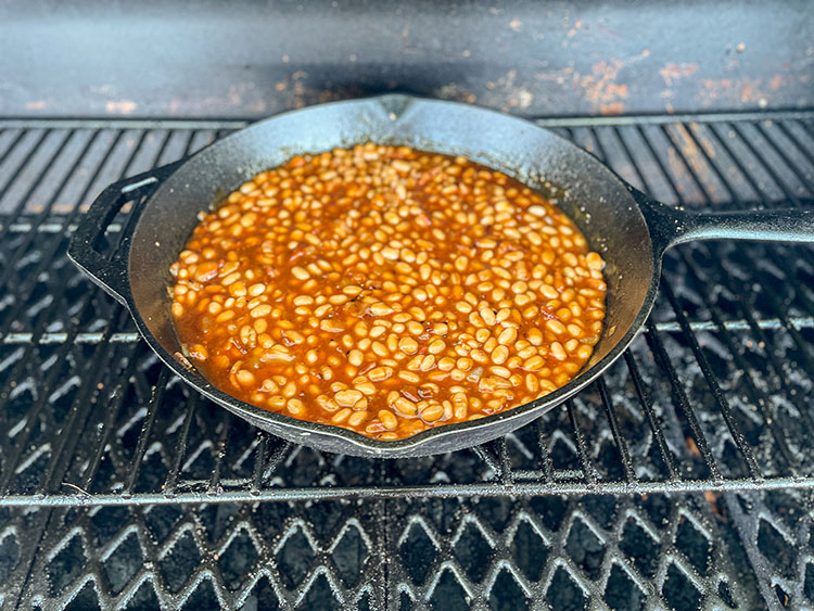 baked beans on smoker