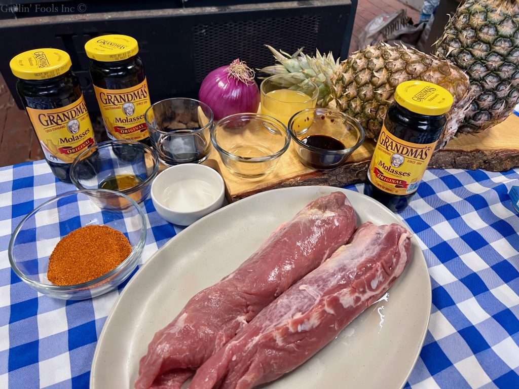 Molasses Sweet Pork Skewers Ingredients