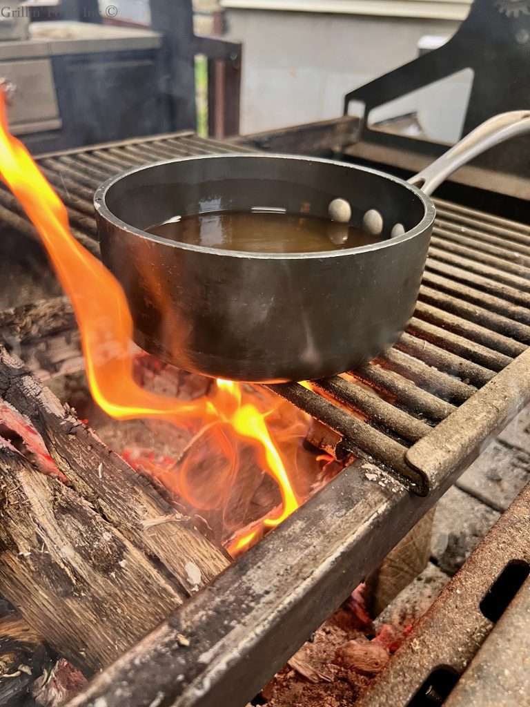 Cooking down the Molasses Sauce