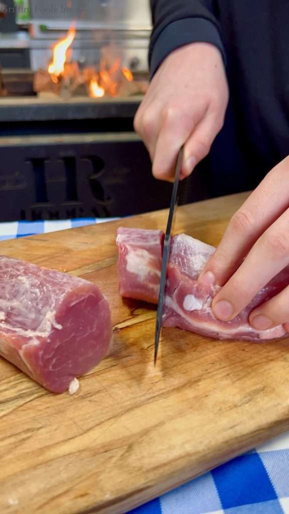 More slicing pork tenderloin
