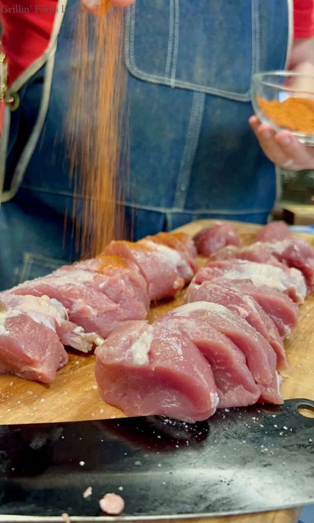 Seasoning the Pork Tenderloin