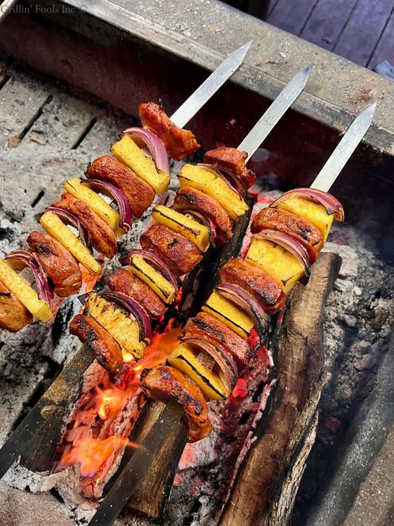 Charred Pork Skewers