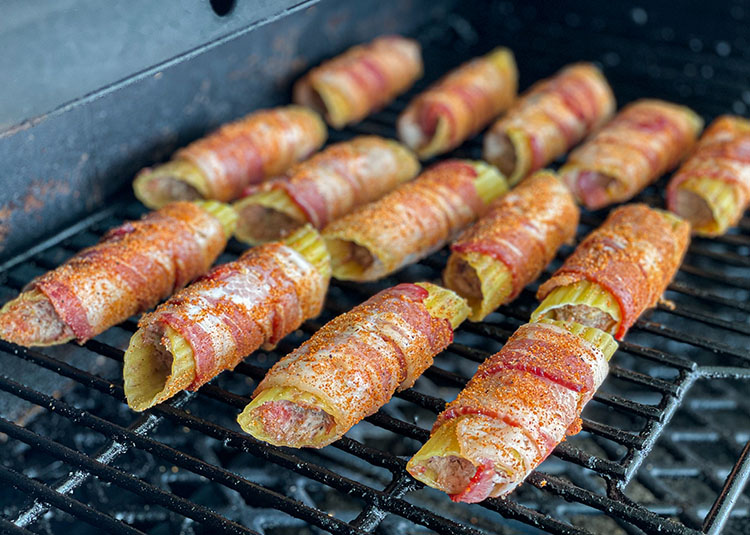 shotgun shells on grill