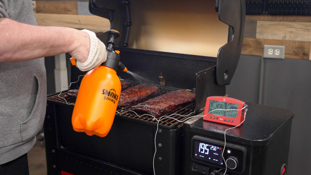 spritzing ribs