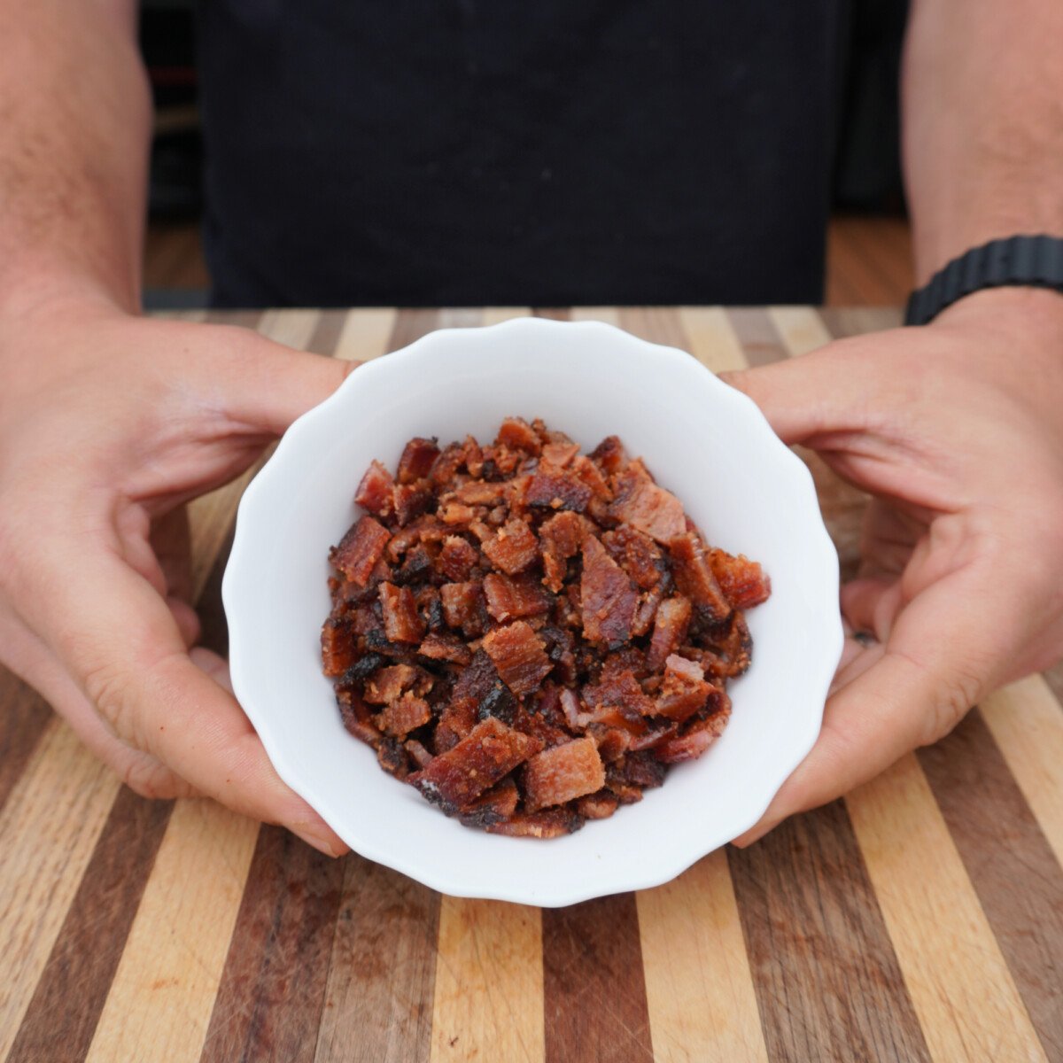 candied bacon.