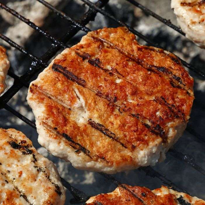Grilling-chicken-burgers