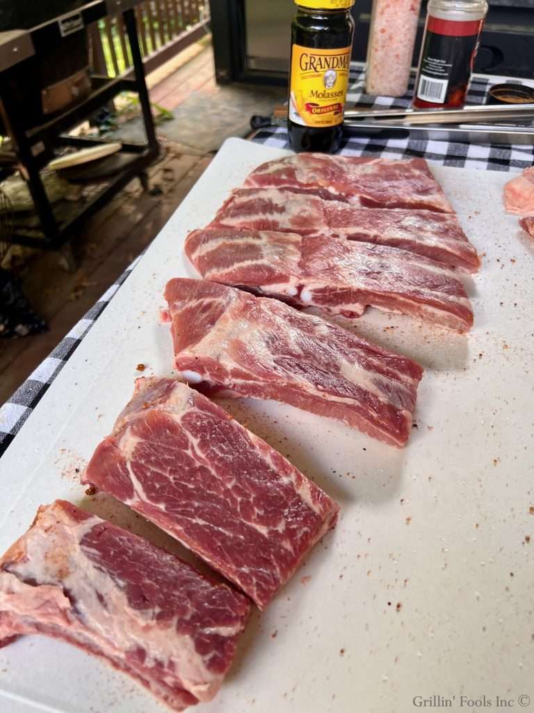 Spares carved into Party Ribs