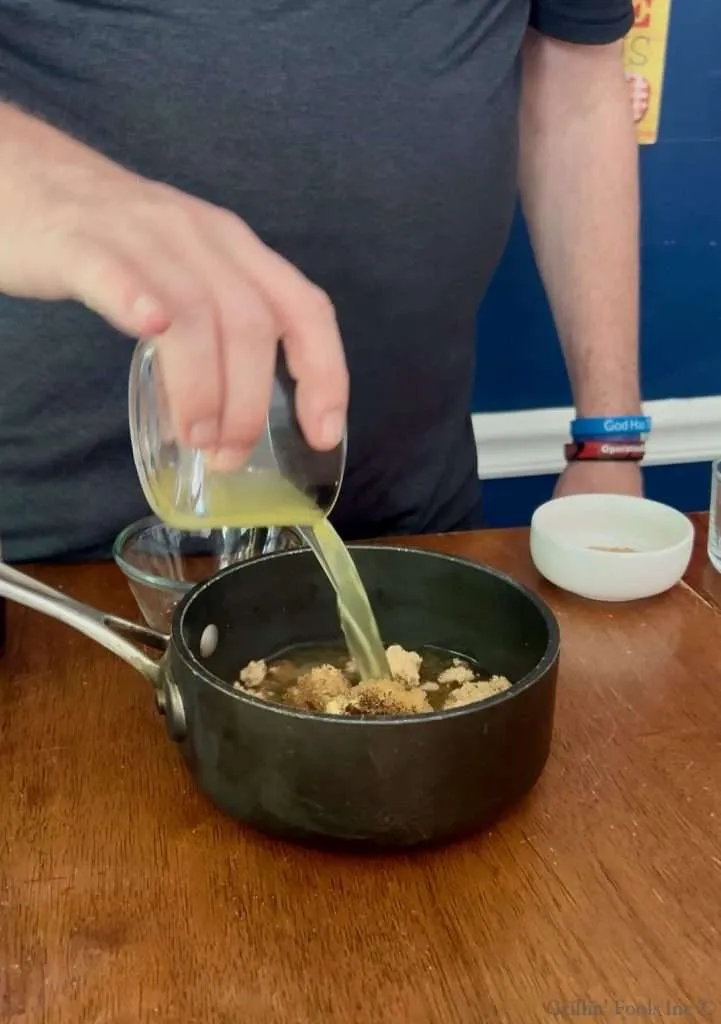 Adding pineapple juice to homemade BBQ Sauce