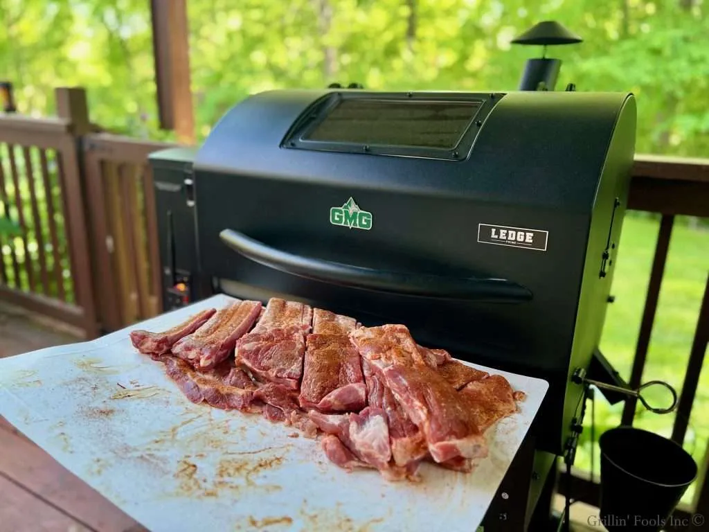 Ribs about to hit the Grill